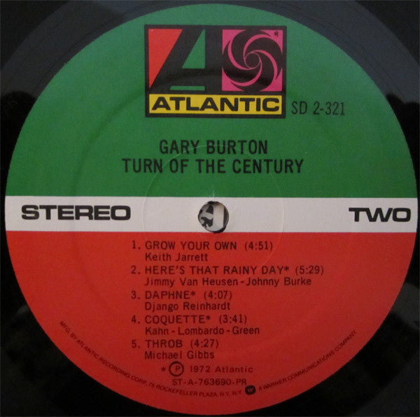 Gary Burton : Turn Of The Century (2xLP, Comp)
