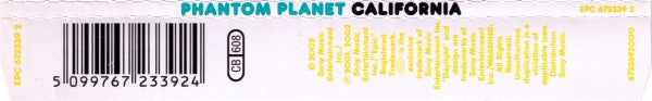Phantom Planet : California (CD, Single)