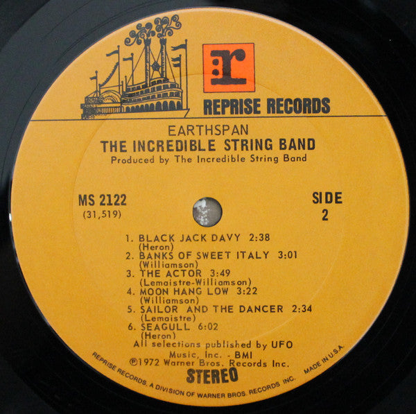 The Incredible String Band : Earthspan (LP, Album)