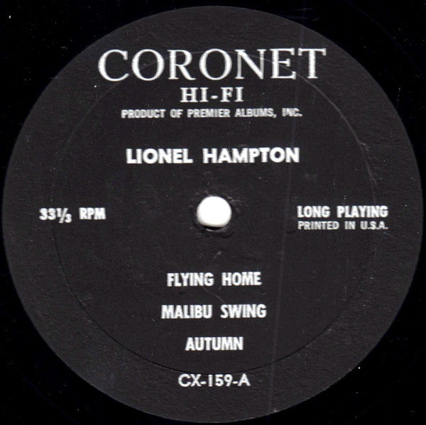 Lionel Hampton : Lionel Hampton (LP, Mono)