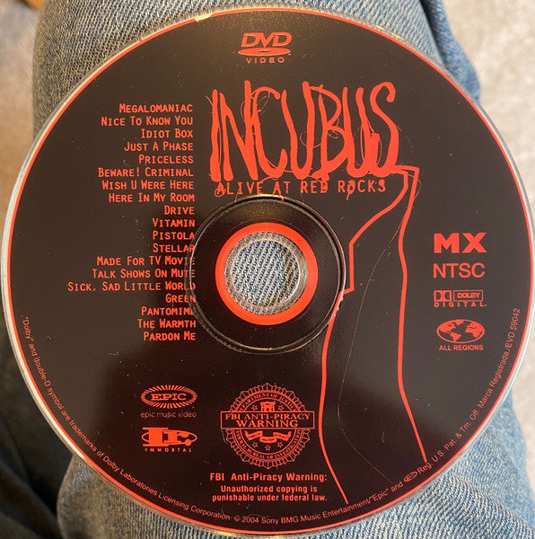 Incubus (2) : Alive At Red Rocks (DVD-V, Album, Unofficial, Multichannel, NTSC, Dol)