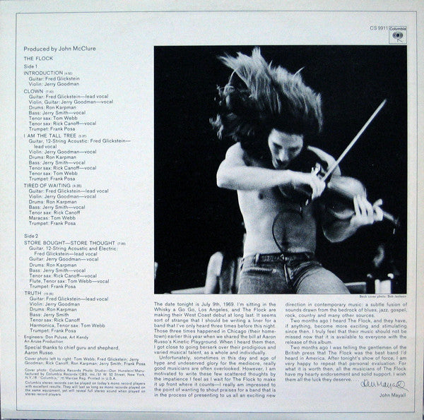 The Flock : The Flock (LP, Album, RE, Ter)
