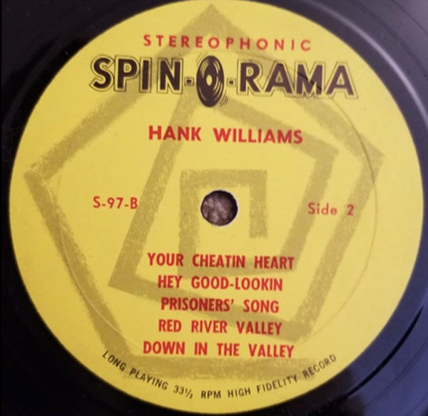 Bob Jones (17) : A Vocal Tribute To Hank Williams (Great Country & Western Hits) (LP, Album)