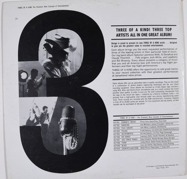 Duke Ellington / Woody Herman / Bunny Berigan : Three Of A Kind (3 Top Stars Of Jazz Dance Bands) (LP, Album, Comp, Mono)