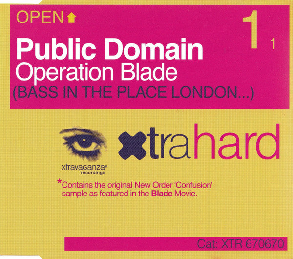 Public Domain : Operation Blade (Bass In The Place London...) (CD, Maxi)