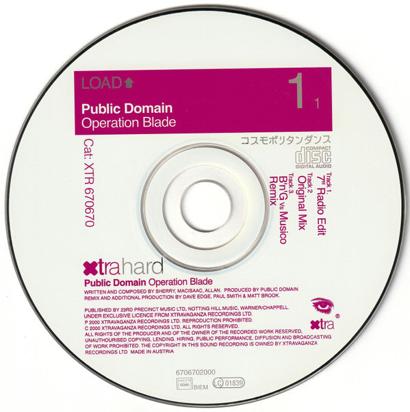 Public Domain : Operation Blade (Bass In The Place London...) (CD, Maxi)
