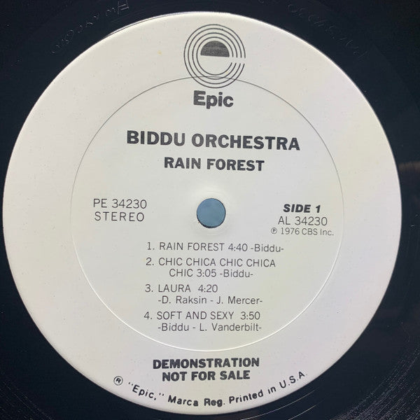Biddu Orchestra : Rain Forest (LP, Album, Promo, CPT)