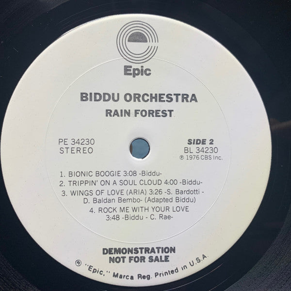 Biddu Orchestra : Rain Forest (LP, Album, Promo, CPT)