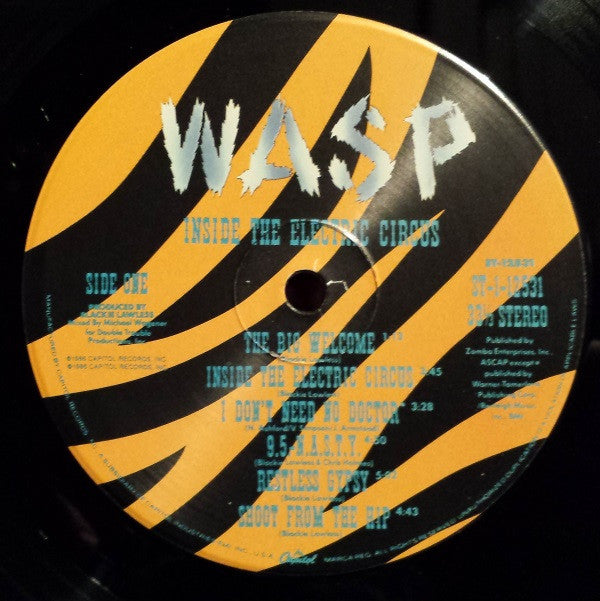 W.A.S.P. : Inside The Electric Circus (LP, Album)