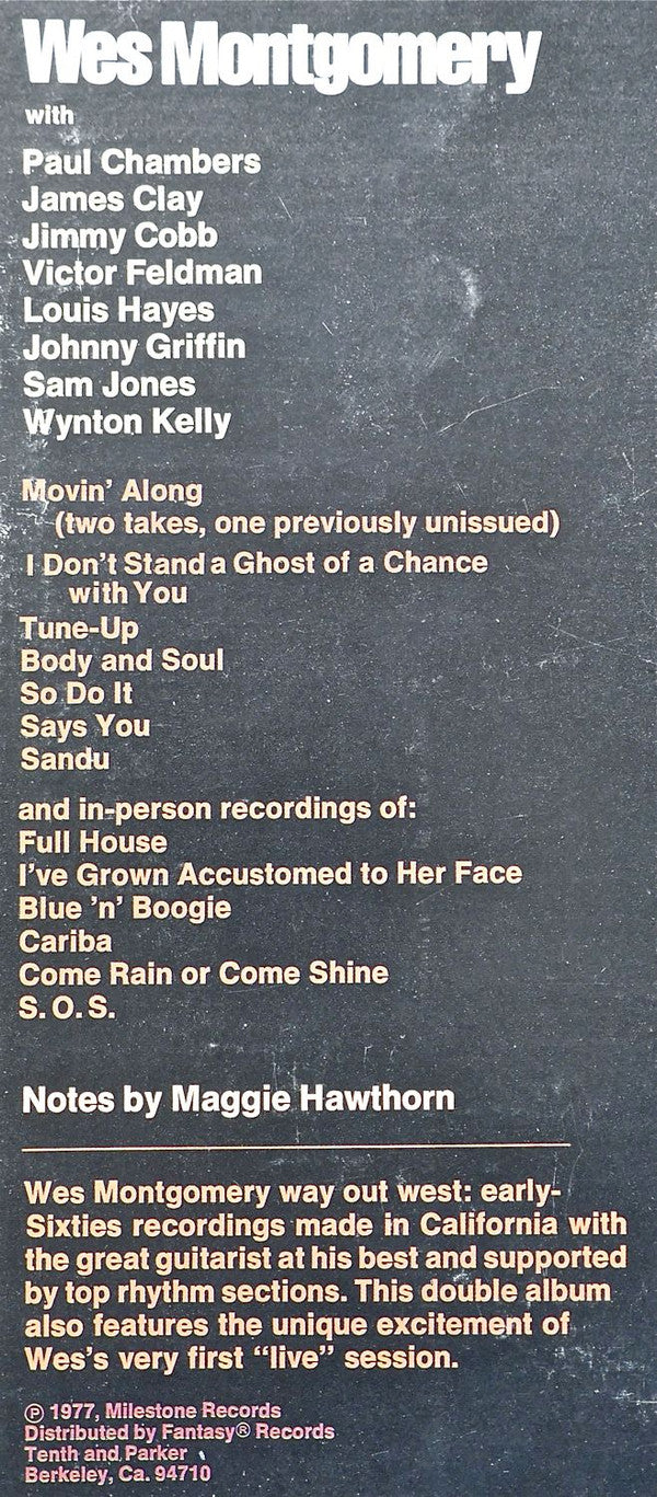 Wes Montgomery : Movin' (LP, Comp, RE)