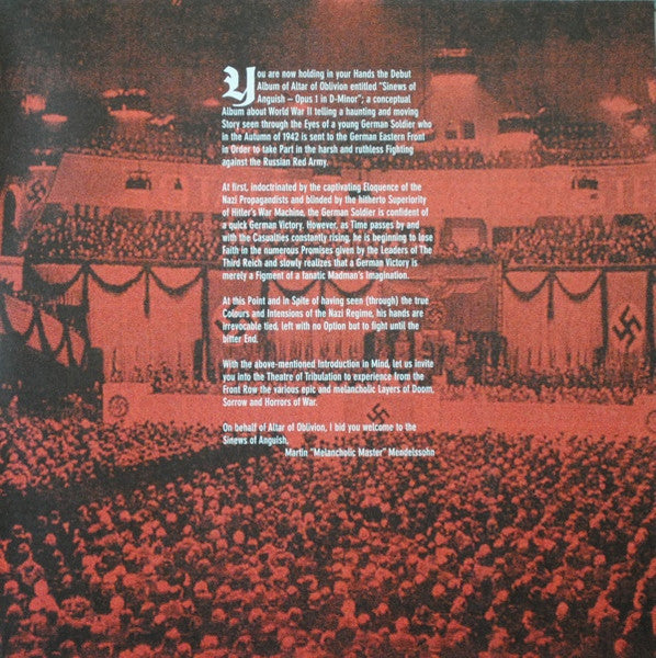 Altar Of Oblivion : Sinews Of Anguish (2xLP, Album, Ltd, Blu)