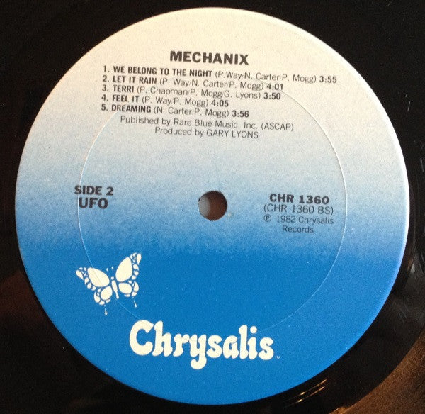 UFO (5) : Mechanix (LP, Album, Club, CRC)