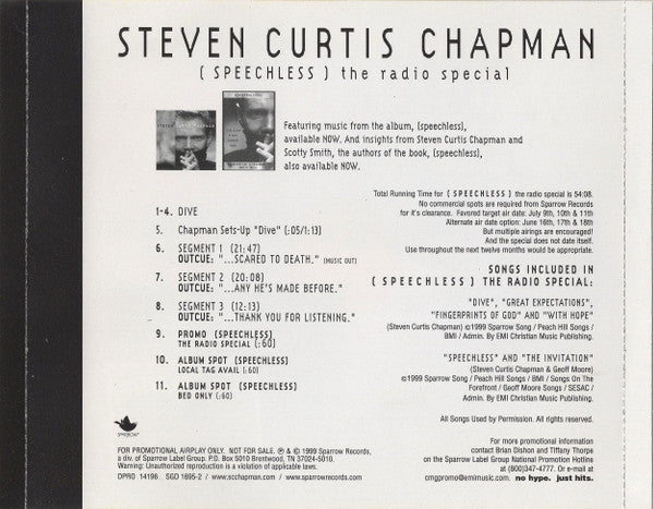 Steven Curtis Chapman : Dive / Radio Special (CD, Single, Promo)