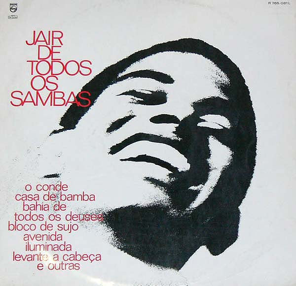Jair Rodrigues : Jair De Todos Os Sambas (LP, Album)
