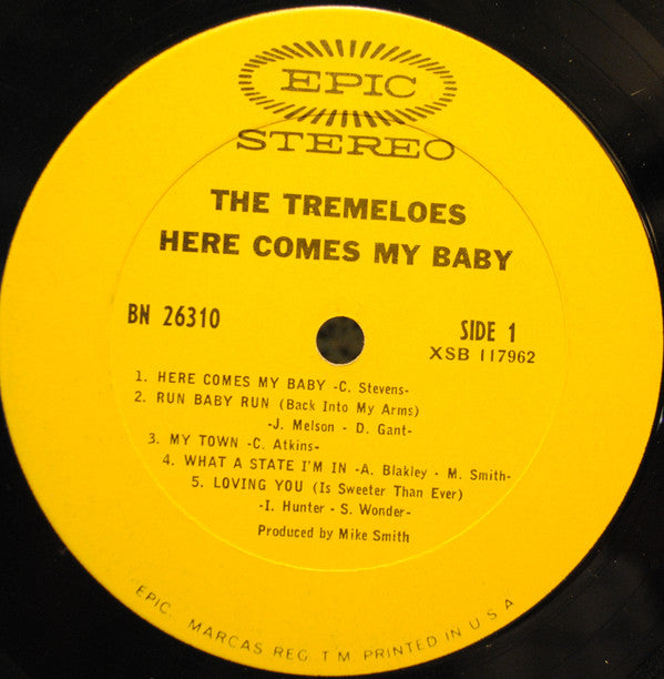 The Tremeloes : Here Comes My Baby (LP, Album, San)