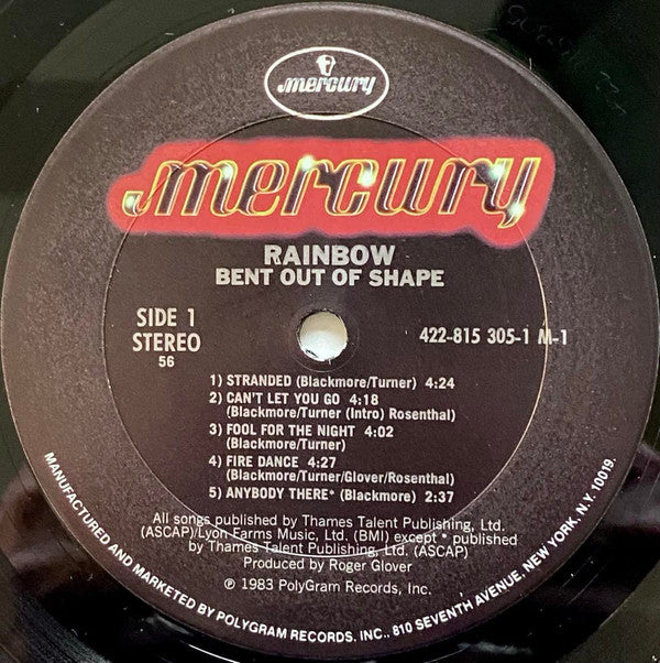Rainbow : Bent Out Of Shape (LP, Album, Pit)