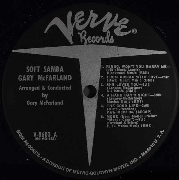 Gary McFarland : Soft Samba (LP, Album, Mono)