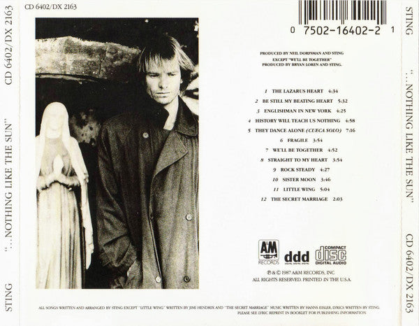 Sting : ...Nothing Like The Sun (CD, Album, RP)
