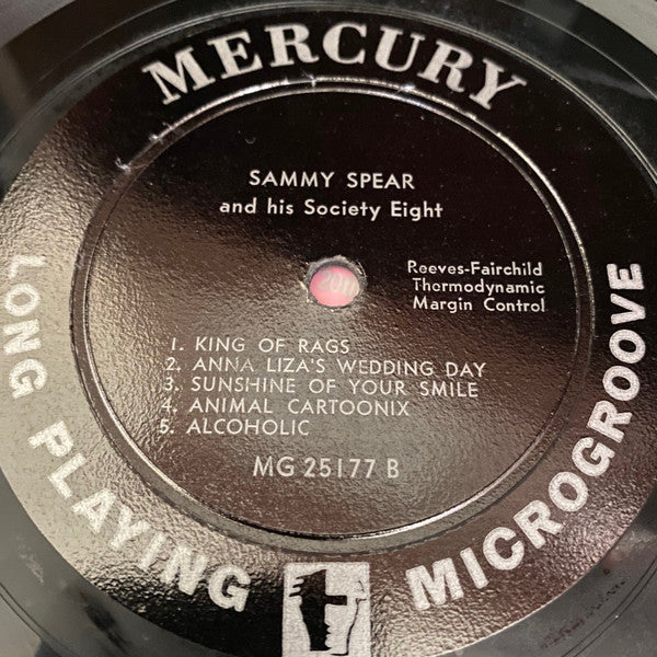 Sammy Spear : Tin Pan Alley (10", Album)