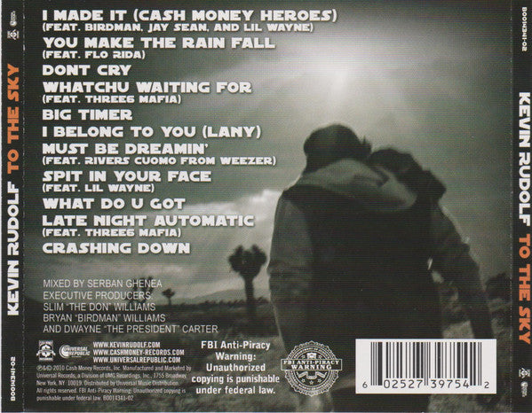 Kevin Rudolf : To The Sky (CD, Album)
