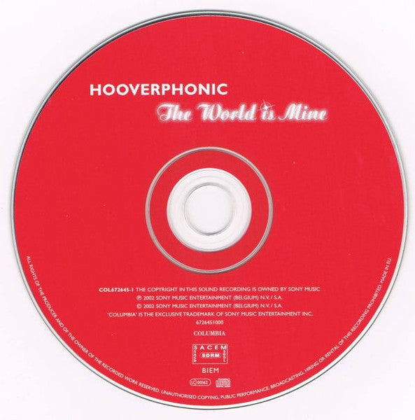 Hooverphonic : The World Is Mine (CD, Single, Car)