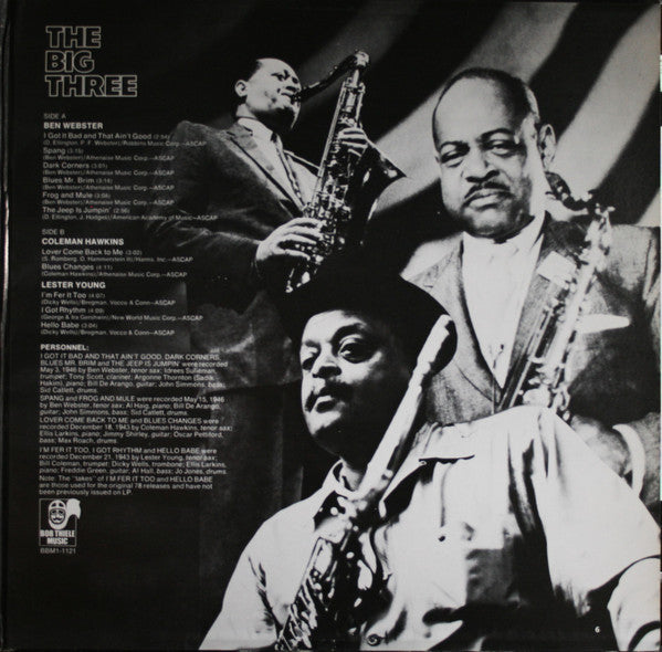 Coleman Hawkins, Lester Young , And Ben Webster : The Big Three (LP, Comp, Mono, RM, Gat)