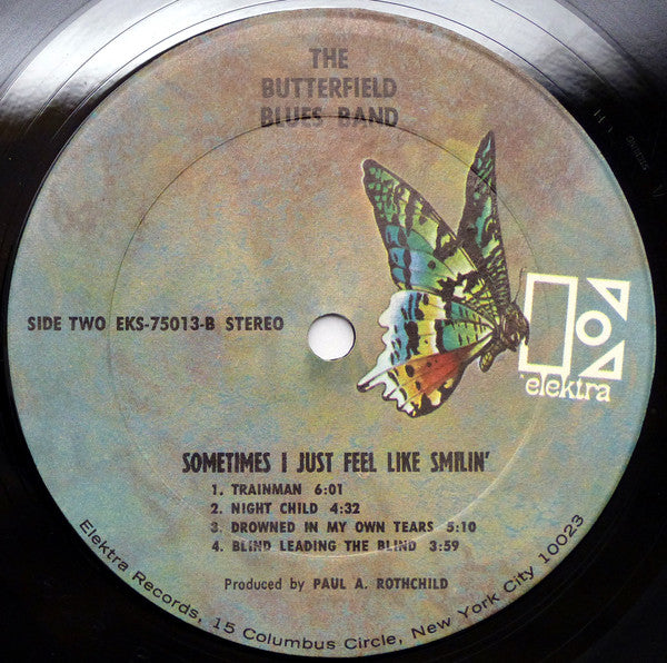 The Paul Butterfield Blues Band : Sometimes I Just Feel Like Smilin' (LP, Album, San)