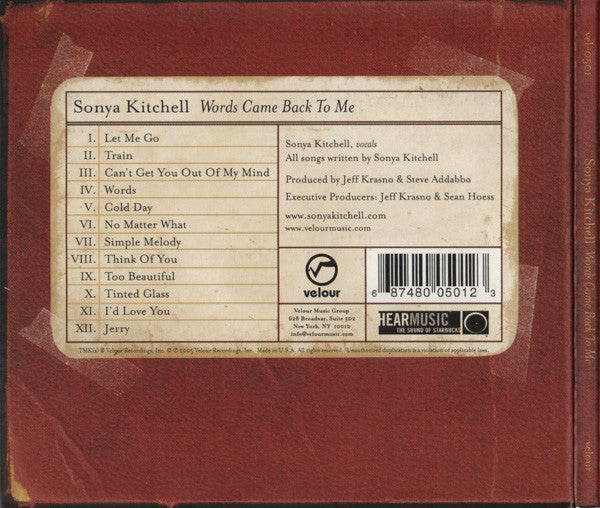 Sonya Kitchell : Words Came Back To Me (CD, Album)