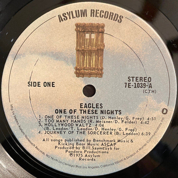 Eagles : One Of These Nights (LP, Album, CTH)