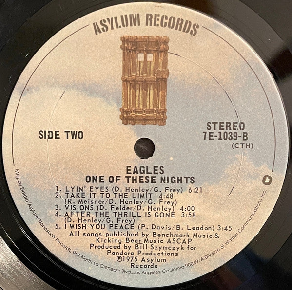 Eagles : One Of These Nights (LP, Album, CTH)