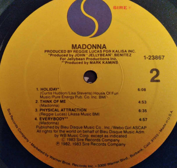 Madonna : Madonna (LP, Album, RE)