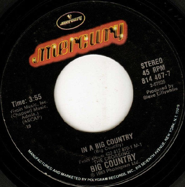 Big Country : In A Big Country (7", Single, Bes)