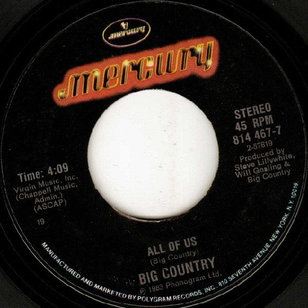 Big Country : In A Big Country (7", Single, Bes)