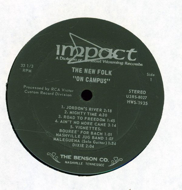 The New Folk : On Campus (LP, Album)