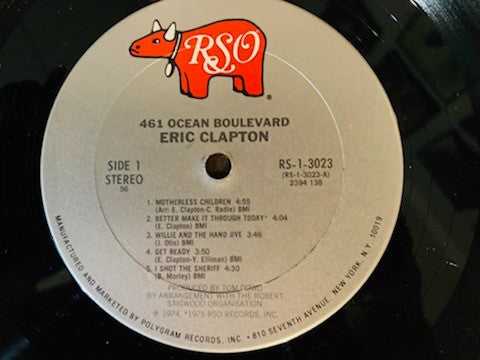 Eric Clapton : 461 Ocean Boulevard (LP, Album, RE, Car)