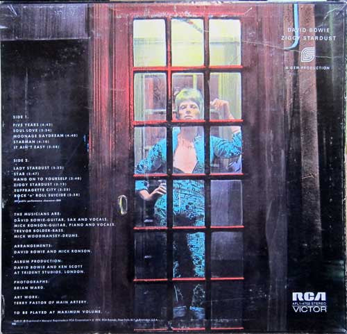 David Bowie : The Rise And Fall Of Ziggy Stardust And The Spiders From Mars (LP, Album, RE)