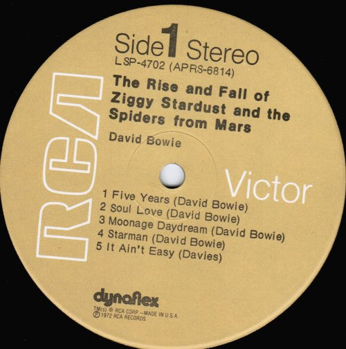 David Bowie : The Rise And Fall Of Ziggy Stardust And The Spiders From Mars (LP, Album, RE)
