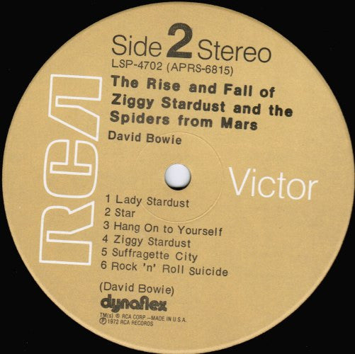 David Bowie : The Rise And Fall Of Ziggy Stardust And The Spiders From Mars (LP, Album, RE)