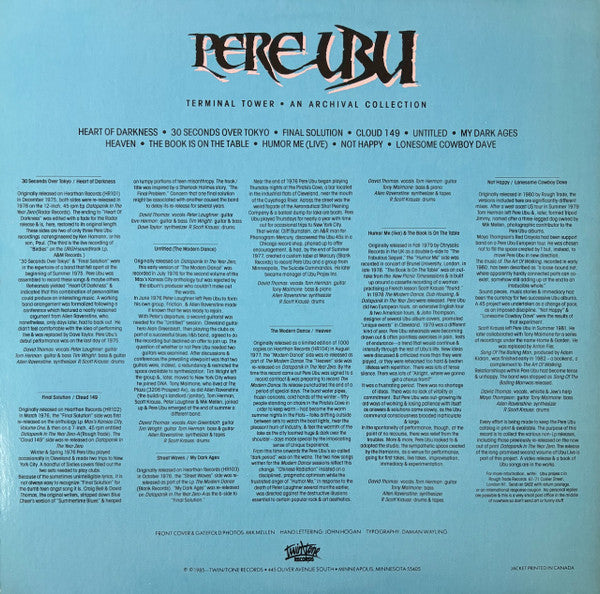 Pere Ubu : Terminal Tower - An Archival Collection (LP, Comp, Gat)