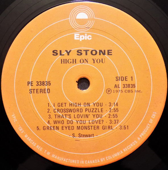 Sly Stone : High On You (LP, Album)