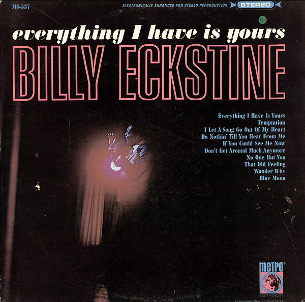 Billy Eckstine : Everything I Have Is Yours (LP, Blo)