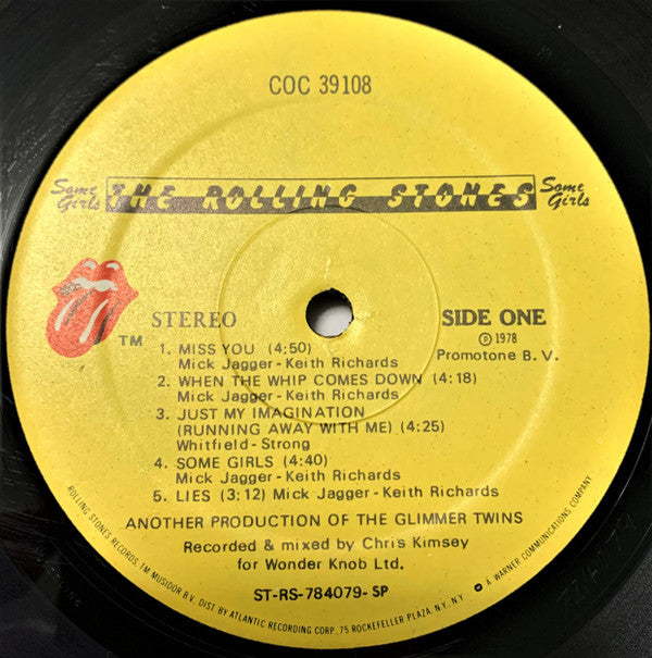 The Rolling Stones : Some Girls (LP, Album, 1st)