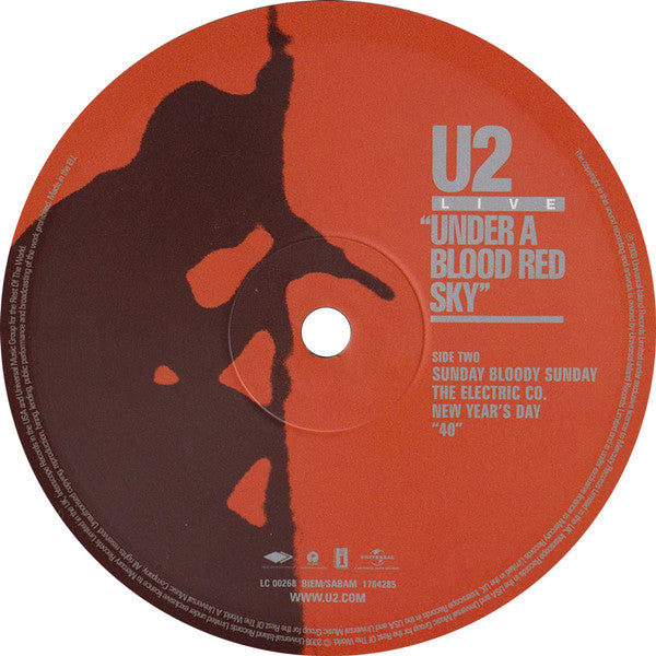 U2 : Live "Under A Blood Red Sky" (LP, MiniAlbum, RE, RM)