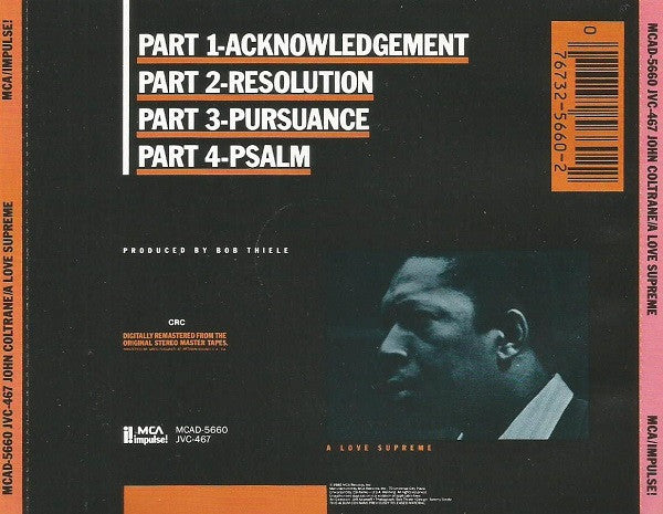 John Coltrane : A Love Supreme (CD, Album, Club, RE, RM)