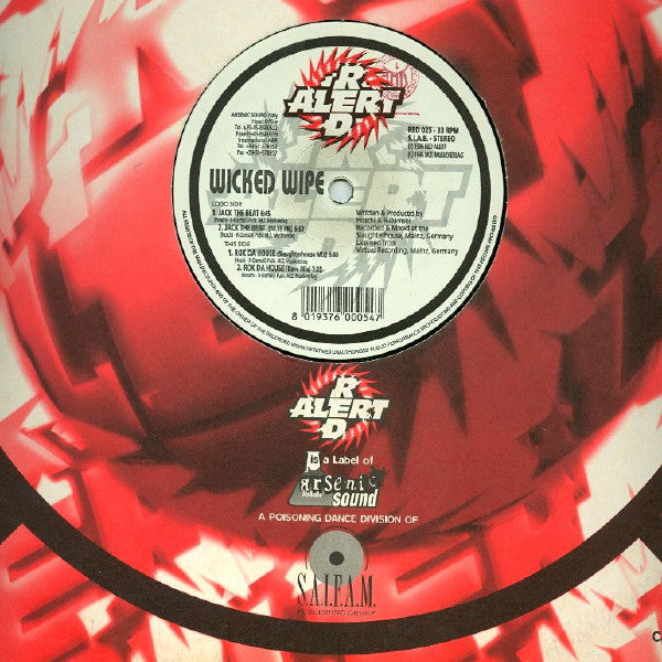 Wicked Wipe : Jack The Beat / Rok Da House (12")