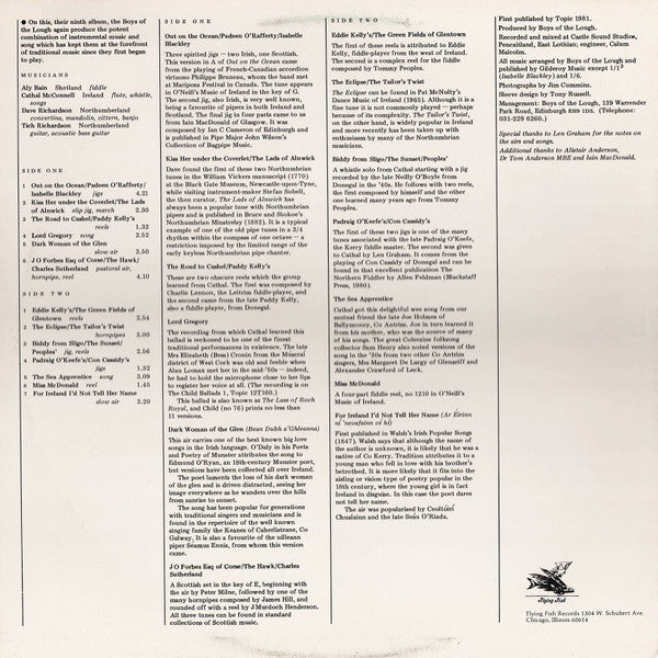 The Boys Of The Lough : In The Tradition (LP, Album, Red)