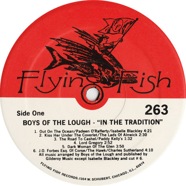 The Boys Of The Lough : In The Tradition (LP, Album, Red)
