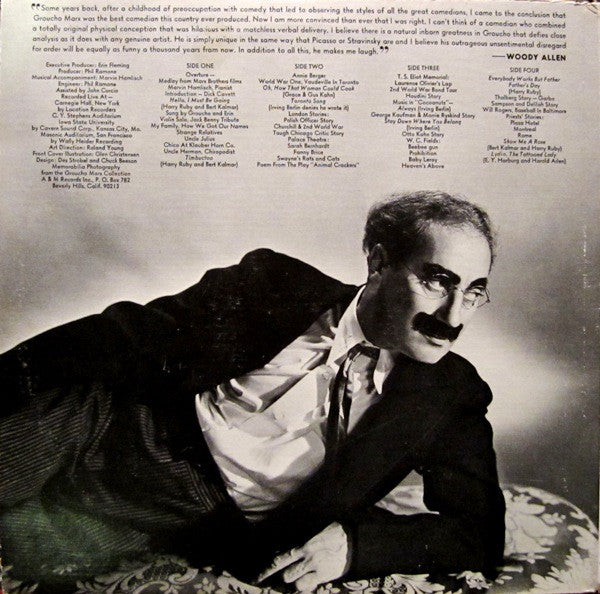 Groucho Marx : An Evening With Groucho (2xLP, Album, RE)