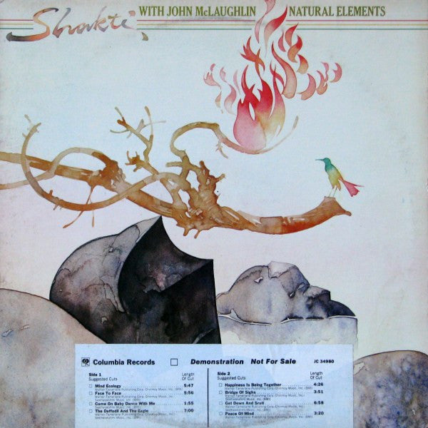 Shakti (2) With John McLaughlin : Natural Elements (LP, Album, Promo, San)