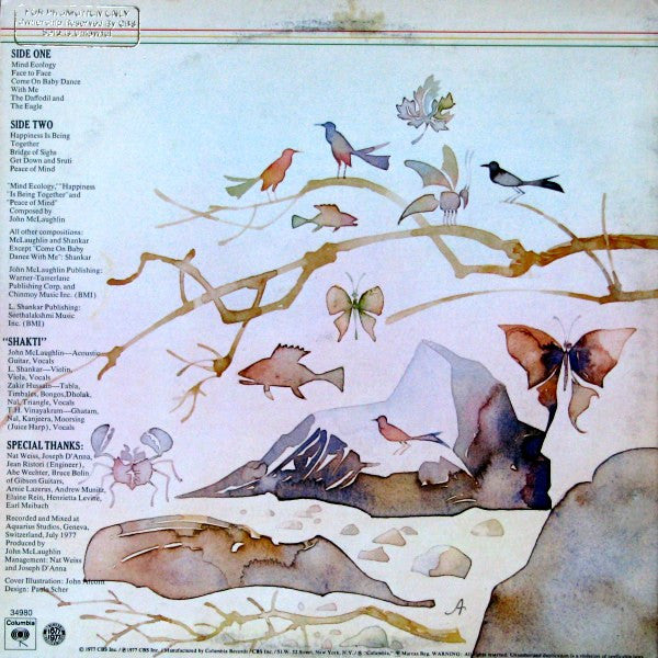 Shakti (2) With John McLaughlin : Natural Elements (LP, Album, Promo, San)